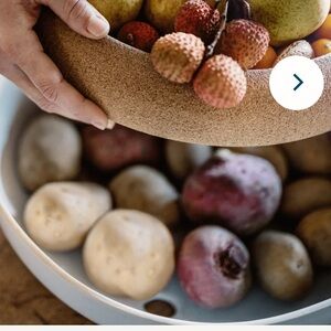 Emile Henry Large 14.1” Fruit, Vegetable, Produce Storage Bowl new in box “Clay”